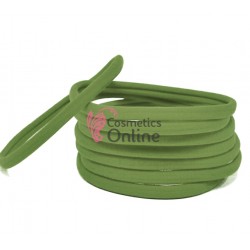 Bentite de par elastice pentru scoala sau sport BDP017 Vernil - 6 bucati 